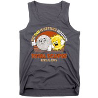 Funny Total Solar Eclipse The Sun Is Getting Mooned April 8 2024 Tank Top