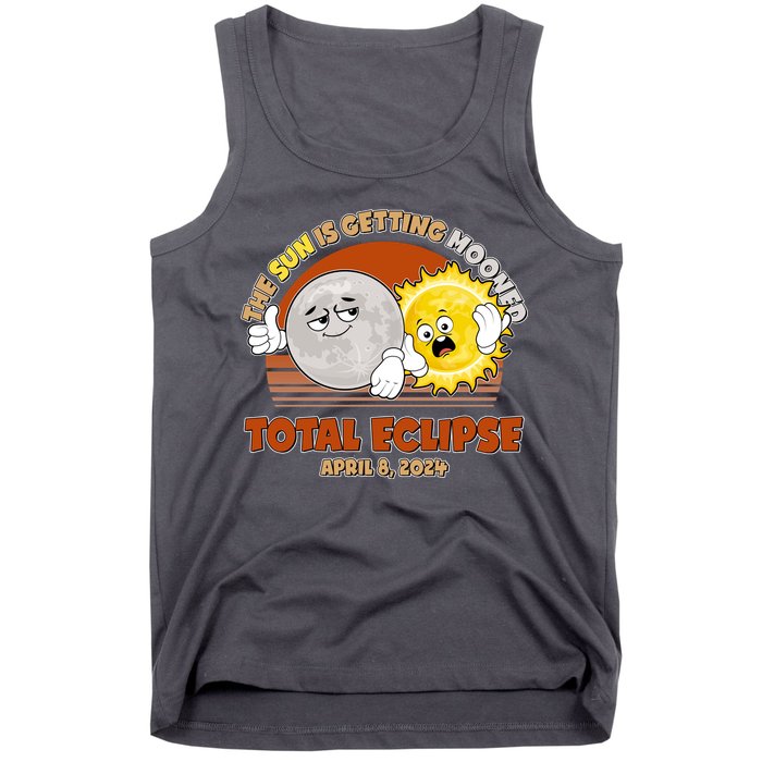 Funny Total Solar Eclipse The Sun Is Getting Mooned April 8 2024 Tank Top