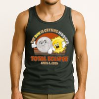 Funny Total Solar Eclipse The Sun Is Getting Mooned April 8 2024 Tank Top