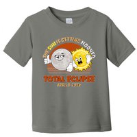 Funny Total Solar Eclipse The Sun Is Getting Mooned April 8 2024 Toddler T-Shirt