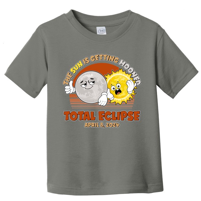 Funny Total Solar Eclipse The Sun Is Getting Mooned April 8 2024 Toddler T-Shirt
