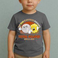 Funny Total Solar Eclipse The Sun Is Getting Mooned April 8 2024 Toddler T-Shirt