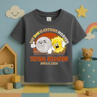 Funny Total Solar Eclipse The Sun Is Getting Mooned April 8 2024 Toddler T-Shirt