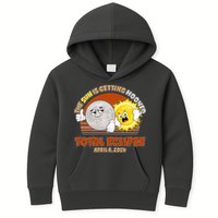 Funny Total Solar Eclipse The Sun Is Getting Mooned April 8 2024 Kids Hoodie