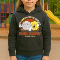 Funny Total Solar Eclipse The Sun Is Getting Mooned April 8 2024 Kids Hoodie