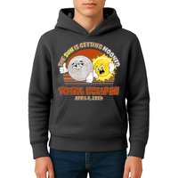 Funny Total Solar Eclipse The Sun Is Getting Mooned April 8 2024 Kids Hoodie