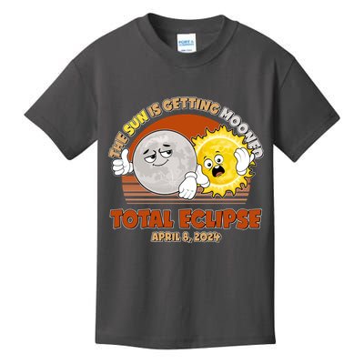 Funny Total Solar Eclipse The Sun Is Getting Mooned April 8 2024 Kids T-Shirt