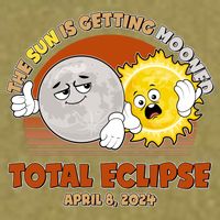 Funny Total Solar Eclipse The Sun Is Getting Mooned April 8 2024 Garment-Dyed Women's Muscle Tee