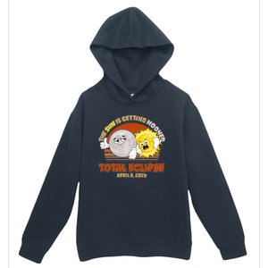 Funny Total Solar Eclipse The Sun Is Getting Mooned April 8 2024 Urban Pullover Hoodie