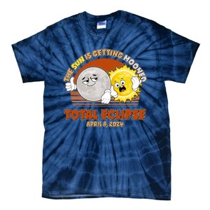 Funny Total Solar Eclipse The Sun Is Getting Mooned April 8 2024 Tie-Dye T-Shirt