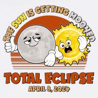 Funny Total Solar Eclipse The Sun Is Getting Mooned April 8 2024 Garment-Dyed Sweatshirt