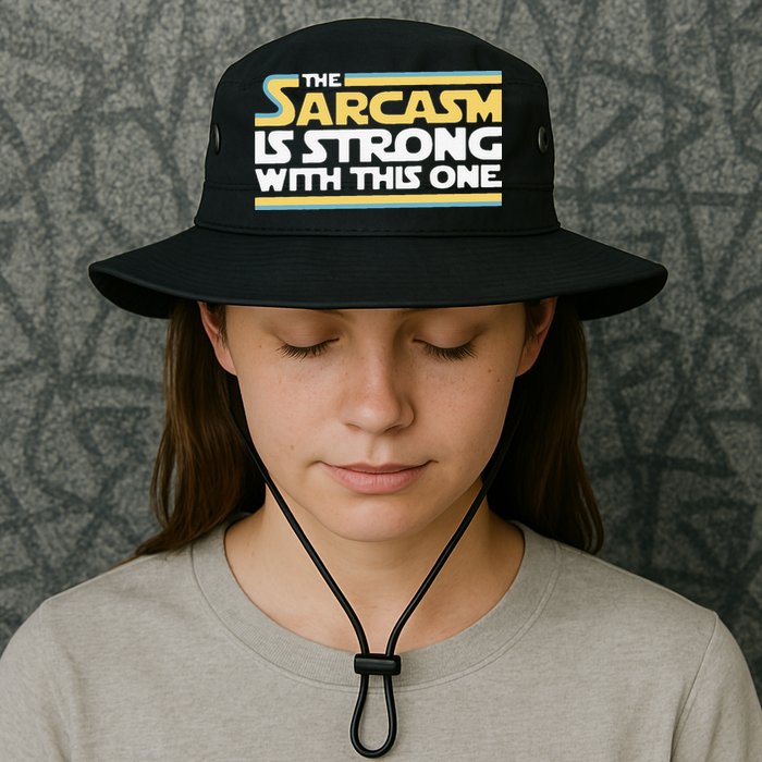 Funny The Sarcasm Is Strong With This One Bucket Hat