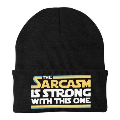Funny The Sarcasm Is Strong With This One Beanie