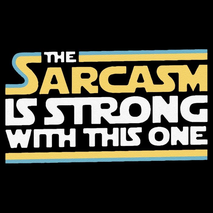 Funny The Sarcasm Is Strong With This One Drawstring Bag