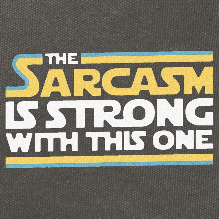 Funny The Sarcasm Is Strong With This One Cotton Canvas Backpack
