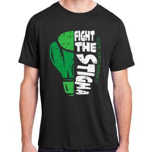 Fight The Stigma Mental Health Awareness Green Ribbon Adult ChromaSoft Performance T-Shirt