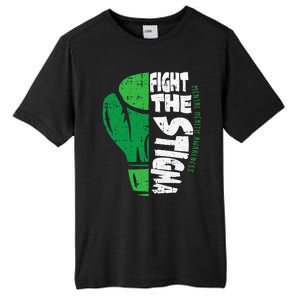 Fight The Stigma Mental Health Awareness Green Ribbon Tall Fusion ChromaSoft Performance T-Shirt