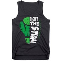 Fight The Stigma Mental Health Awareness Green Ribbon Tank Top