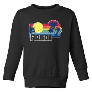 Florida The Sunshine State Florida Vacation Toddler Sweatshirt