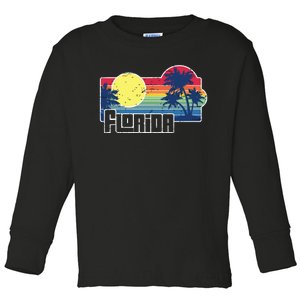 Florida The Sunshine State Florida Vacation Toddler Long Sleeve Shirt