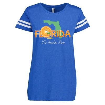 Florida The Sunshine State Fl Souvenir Enza Ladies Jersey Football T-Shirt