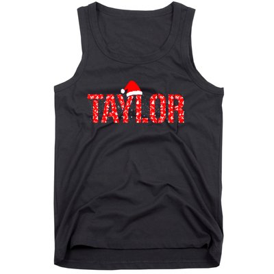 Funny Taylor Santa First Name Christmas Taylor Tank Top