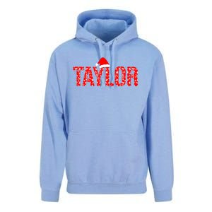 Funny Taylor Santa First Name Christmas Taylor Unisex Surf Hoodie