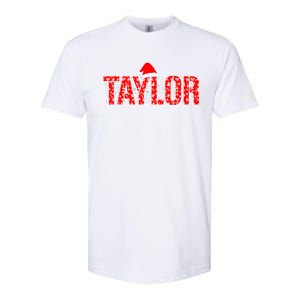 Funny Taylor Santa First Name Christmas Taylor Softstyle CVC T-Shirt