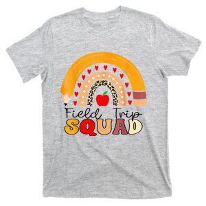 Field Trip Squad Rainbow Leopard Last Day Of School Teacher T-Shirt