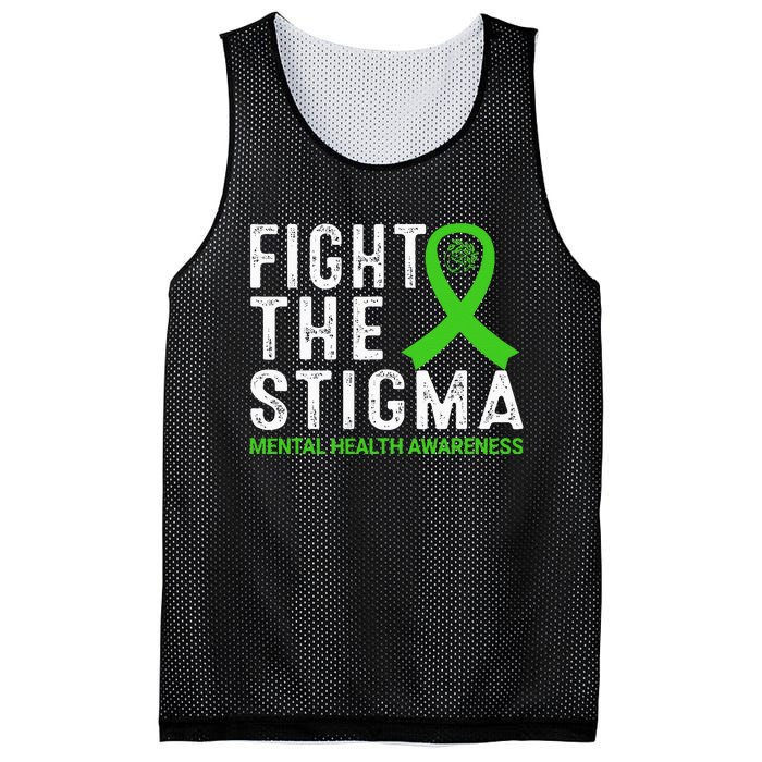 Fight The Stigma Mental Health Awareness Mesh Reversible Basketball Jersey Tank