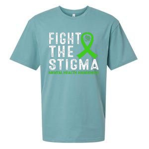 Fight The Stigma Mental Health Awareness Sueded Cloud Jersey T-Shirt