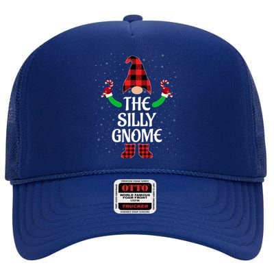 Funny The Silly Gnome Matching Family Ugly Christmas Pajama Cute Gift High Crown Mesh Back Trucker Hat