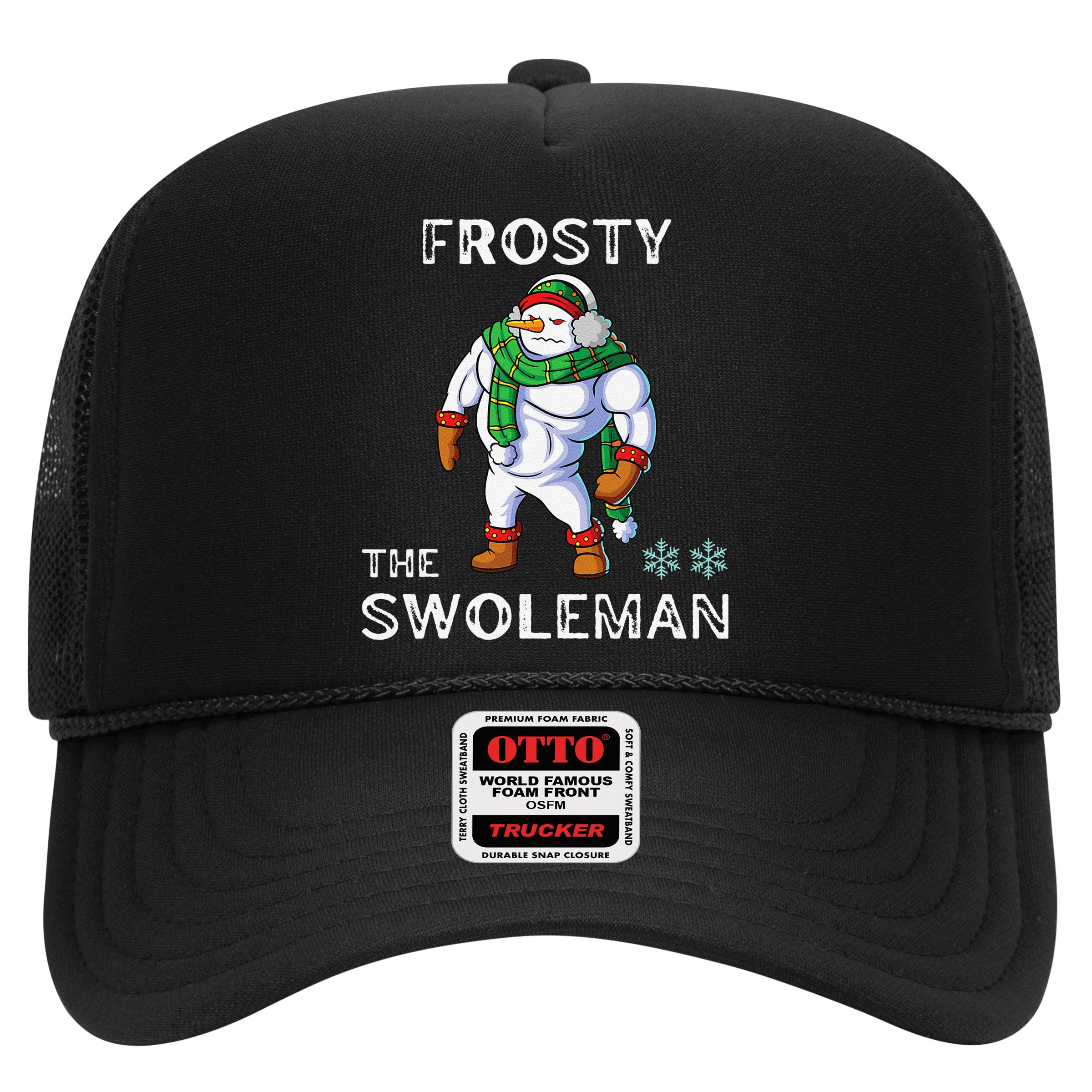Frosty The Swoleman Funny Fitness Gym Training Christmas Hat