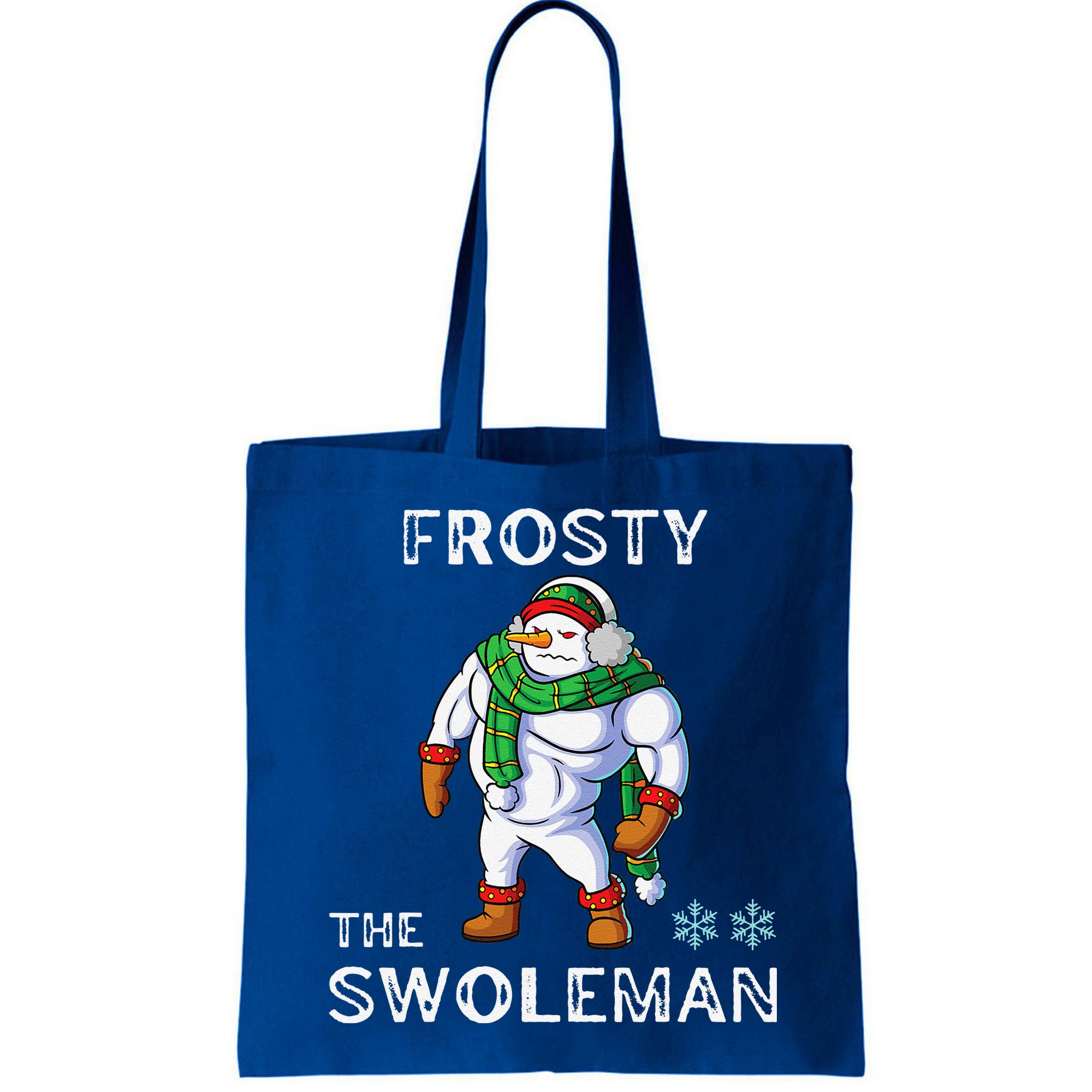 Frosty The Swoleman Funny Fitness Gym Training Christmas Bag