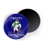 Frosty The Swoleman Funny Fitness Gym Training Christmas Magnet