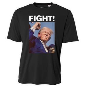 Fight! Trump Shot Trump Rally Cooling Performance Crew T-Shirt