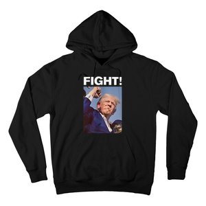 Fight! Trump Shot Trump Rally Hoodie