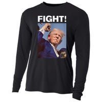 Fight! Trump Shot Trump Rally Cooling Performance Long Sleeve Crew