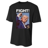 Fight! Trump Shot Trump Rally Performance Sprint T-Shirt