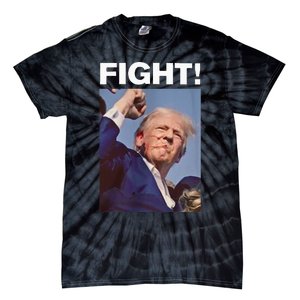 Fight! Trump Shot Trump Rally Tie-Dye T-Shirt