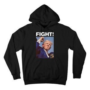 Fight! Trump Shot Trump Rally Tall Hoodie