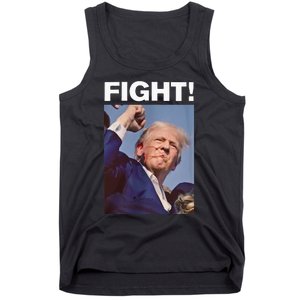 Fight! Trump Shot Trump Rally Tank Top