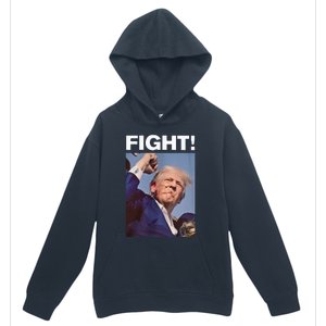 Fight! Trump Shot Trump Rally Urban Pullover Hoodie