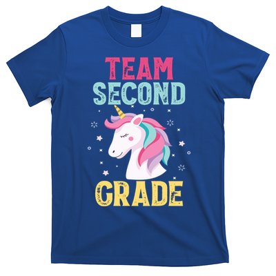 Funny Team Second Grade Unicorn Gift School Teacher Great Gift T-Shirt