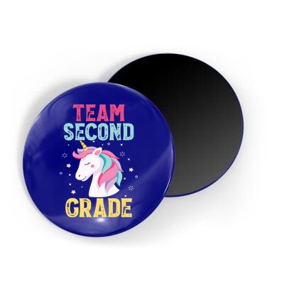 Funny Team Second Grade Unicorn Gift School Teacher Great Gift Magnet