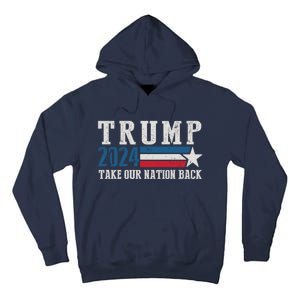 Free Trump Supporters Pro Trump 2024 Take Our Nation Back Republican Tall Hoodie