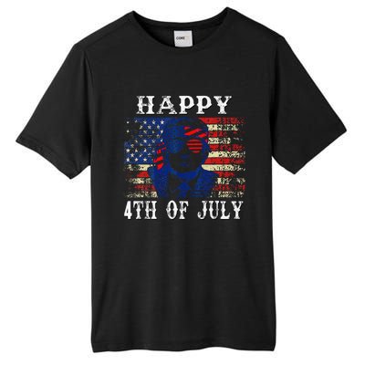 Funny Trump Shirts Happy 4th Of July American Flag Tall Fusion ChromaSoft Performance T-Shirt