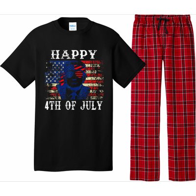 Funny Trump Shirts Happy 4th Of July American Flag Pajama Set