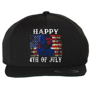 Funny Trump Shirts Happy 4th Of July American Flag Wool Snapback Cap