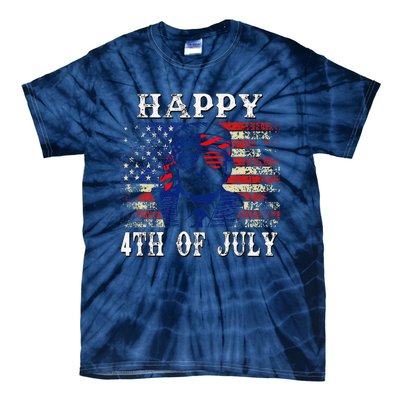 Funny Trump Shirts Happy 4th Of July American Flag Tie-Dye T-Shirt